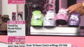 Snooki by Nicole Polizzi Sequin Sneaker Slippers [upl. by Aerdnaed]