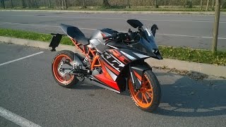 KTM RC 125 PowerParts  original exhaust sound [upl. by Lecram]