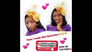 Net Fascinator with Crinoline Bows  DIY Fascinator  Beginners [upl. by Llednohs]