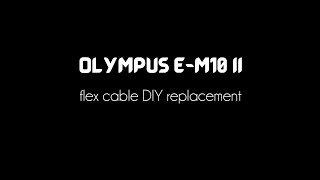 Olympus EM10 Mark II Flex Cable Replacement [upl. by Ainslee]