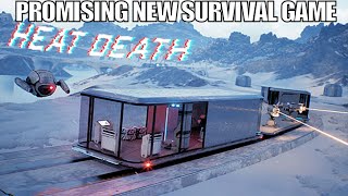 Day 1 of This Impressive New Survival Game  Heat Death Survival Train Gameplay  Part 1 [upl. by Aremmat]