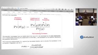 Bayesian Statistical Analysis using Python  Part 1  SciPy 2014  Chris Fonnesbeck [upl. by Nollek640]