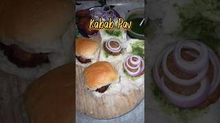 😳Mumbai Street Style Kabab Pav Recipe Kabab Tikka Keema Kabab Pav with Green Chutney short viral [upl. by Attenal617]