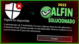 El administrador TI ha limitado el acceso a algunas áreas SOLUCIONADO ERROR WINDOWS DEFENDER 2023 [upl. by Hpesojnhoj]