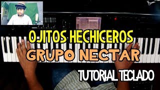 Ojitos Hechiceros Grupo Nectar Tutorial Teclado [upl. by Meece270]