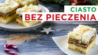 Ciasto bez pieczenia 🍰 z budyniem herbatnikami i kajmakiem [upl. by Greenes]