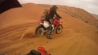 Desert ride after the rain  XR650R and KTM 525 near Dubai [upl. by Ruhtracm59]