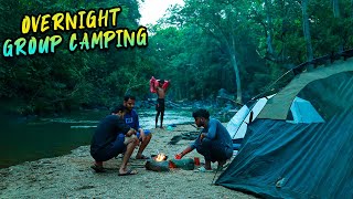 Overnight Group Camping amp Fishing in a very beautiful scenic location on a jungle beach [upl. by Winifield]