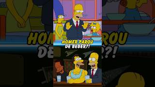 HOMER PAROU DE BEBER simpsons thesimpsons shorts homer bart [upl. by Halimaj217]