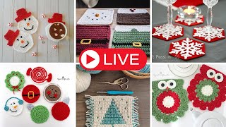 10 Crochet Christmas Coaster Patterns to Enjoy [upl. by Alleinnad366]