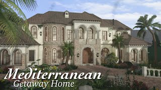 Bloxburg Mediterranean Getaway Home  Speedbuild  Roblox Bloxburg [upl. by Latricia503]