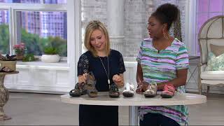 Clarks Leather Sandals wAdjustability  Lexi Walnut on QVC [upl. by Mcmaster]