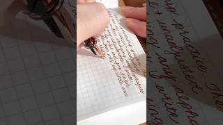 Fountain Pen Cursive Handwriting and Penmanship Practice 2023 [upl. by Nevile]