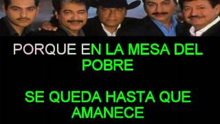 NAVIDAD DE LOS POBRES TIGRES DEL NORTE KARAOKE [upl. by Canfield894]