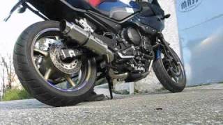 YAMAHA XJ6 S diversion  MASS Racing exhaust [upl. by Laup523]