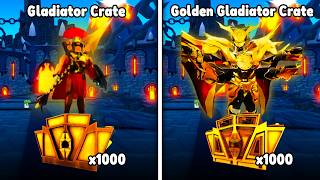 GLADIATOR vs GOLDEN GLADIATOR CRATE 🔥 EXPERIMENT SURPRISED 😳  Toilet Tower Defense [upl. by Ardnuahs]