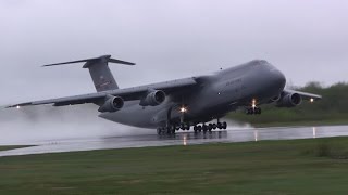 Amazing C5 Galaxy Screaming Takeoff [upl. by Blane502]