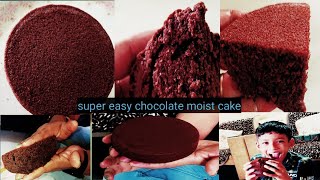 super easy chocolate cake recipebest eggless chocolate cake recipedelicious chocolate cakes sponge [upl. by Adolf]