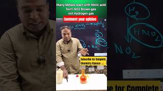 Oxidising Nature of Nitric Acids😱Reaction of Zinc metal and Nitric Acid🔥experiments chemistry [upl. by Datnow]