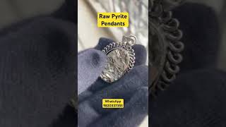 Pyrite pendants crystalelements reels spiritualhealing healingcrystalsandstones pyrite shorts [upl. by Goebel]