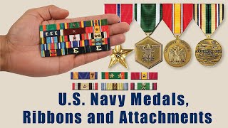 US Navy Decorations Unit Awards Medals Ribbon Awards Marksmanship Attachments amp Devices Today [upl. by Stavros]