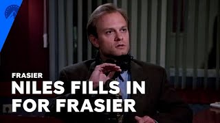 Frasier  Niles Fills In On Frasiers Radio Show S1 E23  Paramount [upl. by Aneret]