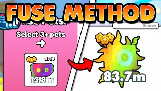 The BEST FUSING METHOD To Get STRONGEST PETS In PET SIMULATOR 99 BEST METHOD And MUCH MORE [upl. by Ahgem]