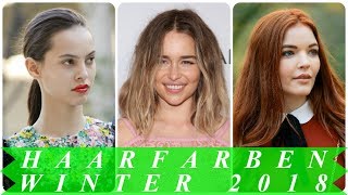 Haarfarben trendfrisuren winter 2018 [upl. by Mullane768]