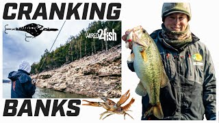 Crankbait Fishing Tips for Winter Bass on Rocky Banks [upl. by Ativet]