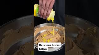 Delicious biscuit halwa recipe food recipe [upl. by Minor]