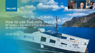 Mission Hydrogen Webinar How to Use Fuel Cells in Ships [upl. by Tsugua107]