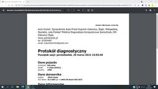 Błąd P1630 błąd immobilisera Mercedes 22 cdi Diagnostyka komputerowa samochodu [upl. by Astrid]