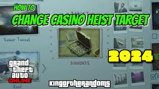 GTA Online Easy Guide to Change Target for Diamond Casino Heist [upl. by Ardnasac]