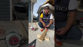 Cómo sacar un ángulo shortvideo contruccion carpintero woodworking diy [upl. by Colbye]