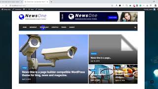 News One Free WordPress Theme Demo Import  Customization and Settings [upl. by Aihsetel10]