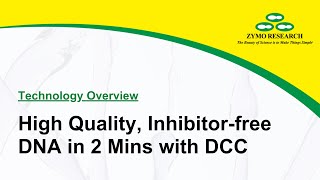 High Quality Inhibitorfree DNA in 2 Mins with DCC DNA Clean amp Concentrator  Zymo Research [upl. by Linzer740]