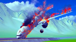 Pick A Seat To Survive Crazy Plane Crashes 13  Besiege Emergency Landings [upl. by Anayek]