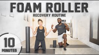 10 Minute Full Body Foam Roller Session  Guided For Beginners [upl. by Aleiram]