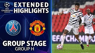 Paris SaintGermain vs Manchester United Extended Highlights  UCL on CBS [upl. by Namijneb]