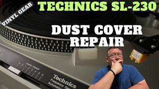 Technics SL230 dust cover repair [upl. by Kazim897]