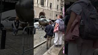 OMG Why Tourists Rub Wall Street Bull’s Balls shorts youtube videos newyorkcity [upl. by Revlis858]