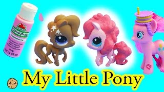 Custom DIY Painting Littlest Pet Shop Into Pinkie Pie Do It Yourself Caft Video [upl. by Ettenwahs]