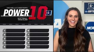 College softball rankings Georgia rises to top 3 of Power 10 [upl. by Ait]