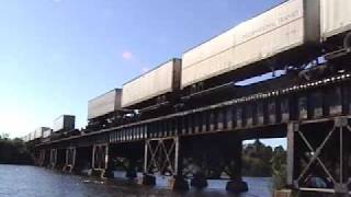 Florida East Coast Railroad train 210 at Crane Creek Bridge [upl. by Becki]