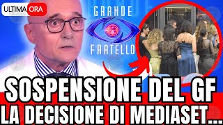 🔴 LA TERRIBILE NOTIZIA quotSOSPENSIONE DEL GRANDE FRATELLOquot LA DECISIONE DI MEDIASET POCO FA [upl. by Rakel]