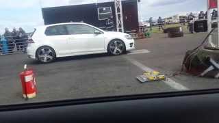 Audi S3 Vs VW Golf R MK7  Crail Raceway [upl. by Presley726]