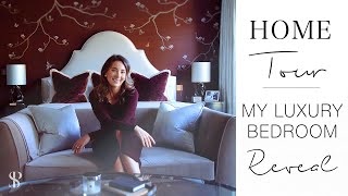 MY LUXURY BEDROOM REVEAL  INTERIOR DESIGNER HOME TOUR [upl. by Alexia794]