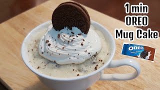 OREO Mug Cake in just 1 min  Perfect Oreo Cake [upl. by Corney]