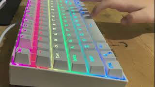 Redragon k552 blue switches sound test [upl. by Gascony985]