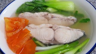 Fish Soup Tinolang Isda Mackerel Fish recipe  Sinabawang Isda Bisaya Style by Estella Channel [upl. by Aseiram451]